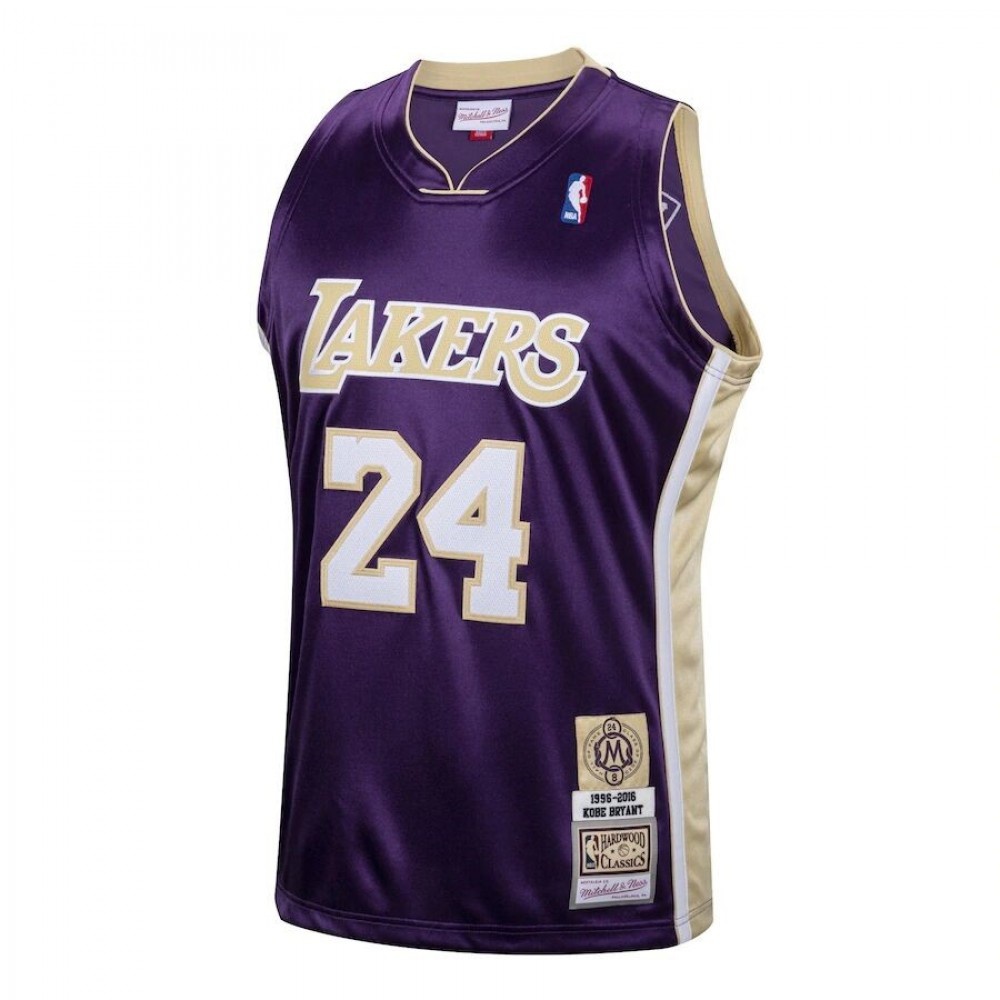 Men's Los Angeles Lakers Kobe Bryant #24 Throwback Purple Hall of Fame Class of 2020 Jersey-Pro Kit Vault | Brand New 26/27 Sports Jerseys
